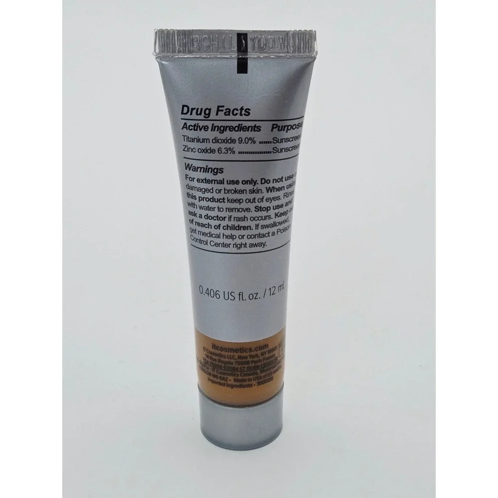 It Cosmetics CC+ Color Correcting Full Coverage Cream SPF 50+ Travel Size 12ml